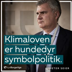 Peter Seier Christensen Klimapolitik Klimaloven Nye Borgerlige